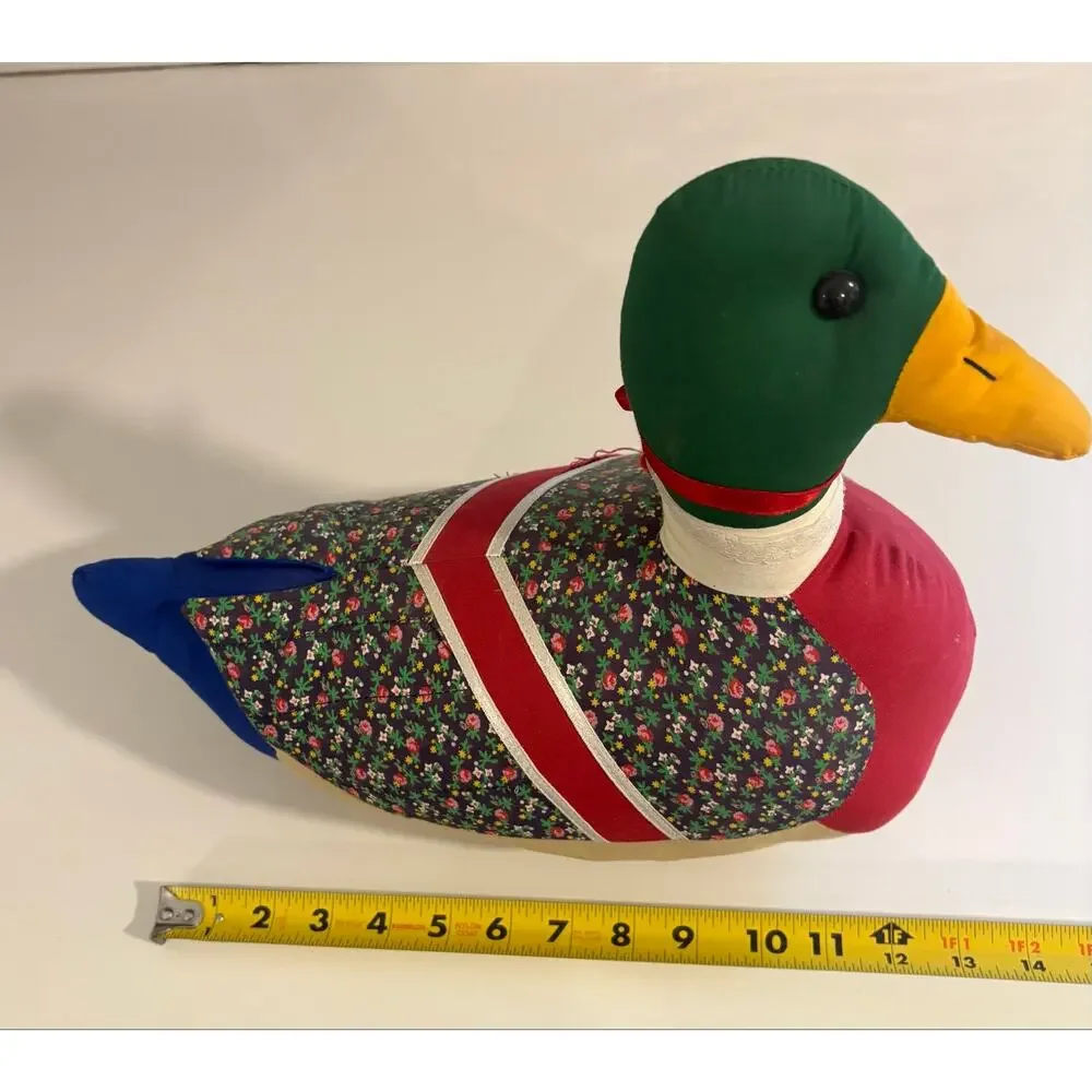 Vintage Patchwork Fabric Christmas Duck Goose